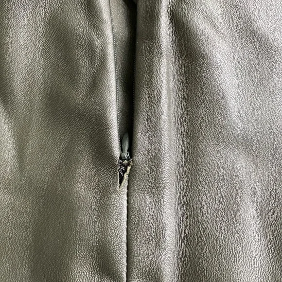 COS Dark Green Maxi Leather Skirt Size 34 - Picture 8 of 12